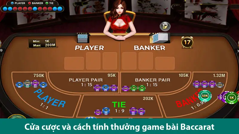 Luật chơi chi tiết, các của cược và cách tính thưởng trong Baccarat 3D 